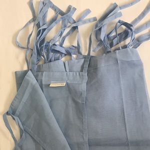 Pottery Barn Kids 2 pr Voile tie top sheer panels